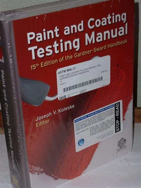 paint testing manual|gardner sward paint testing manual.